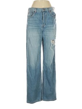 Light Wash ETICA Distressed Boyfriend Jeans